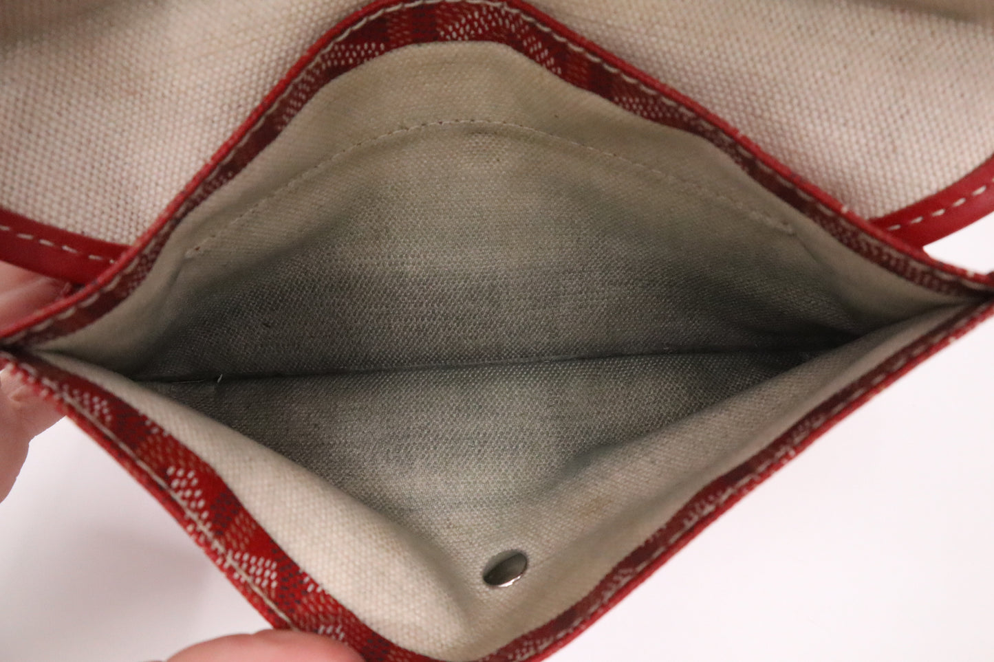 Goyard Saint Louis PM in Red Goyardine Canvas