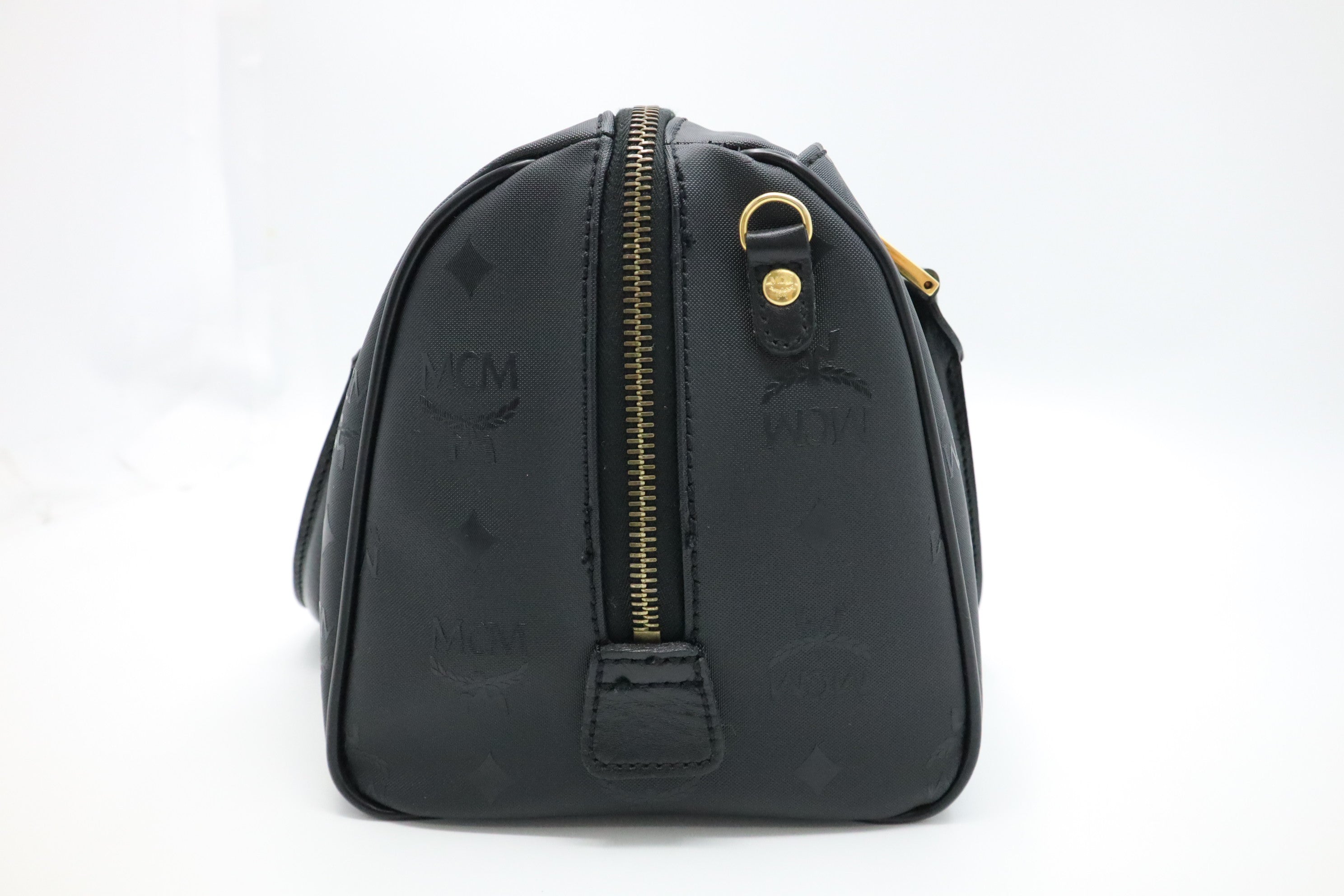 MCM Handbag in Black Canvas Weekly Lux Drop