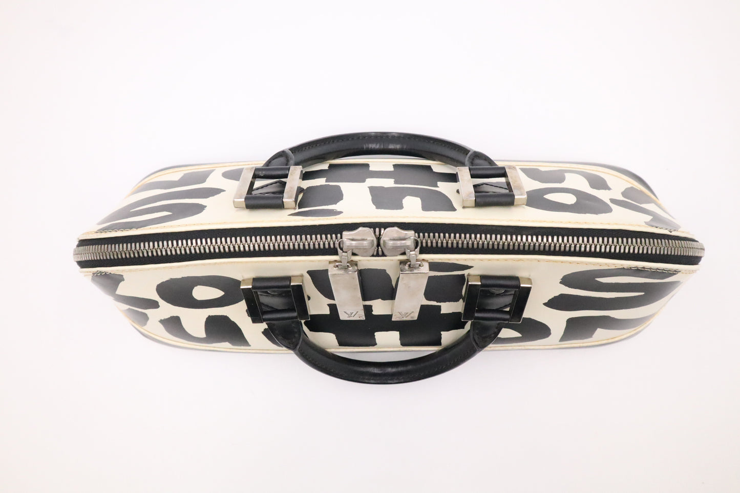 Louis Vuitton x Stephen Sprouse Alma Horizontal in Black & White Graffiti Leather