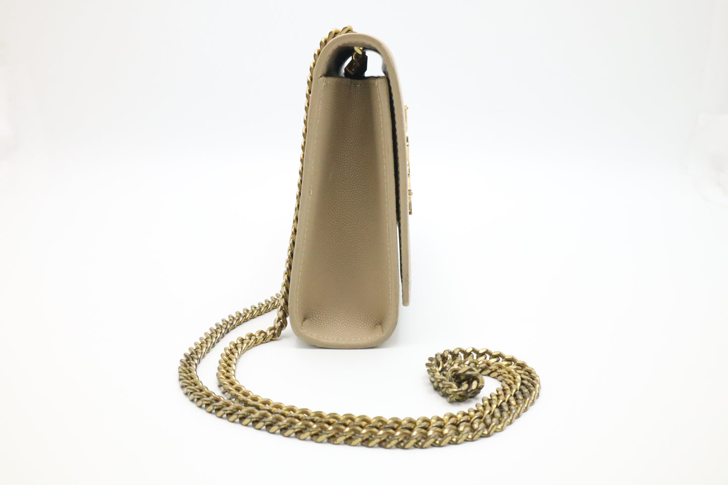 YSL Saint Laurent Medium Kate in Beige Grain de Poudre Leather