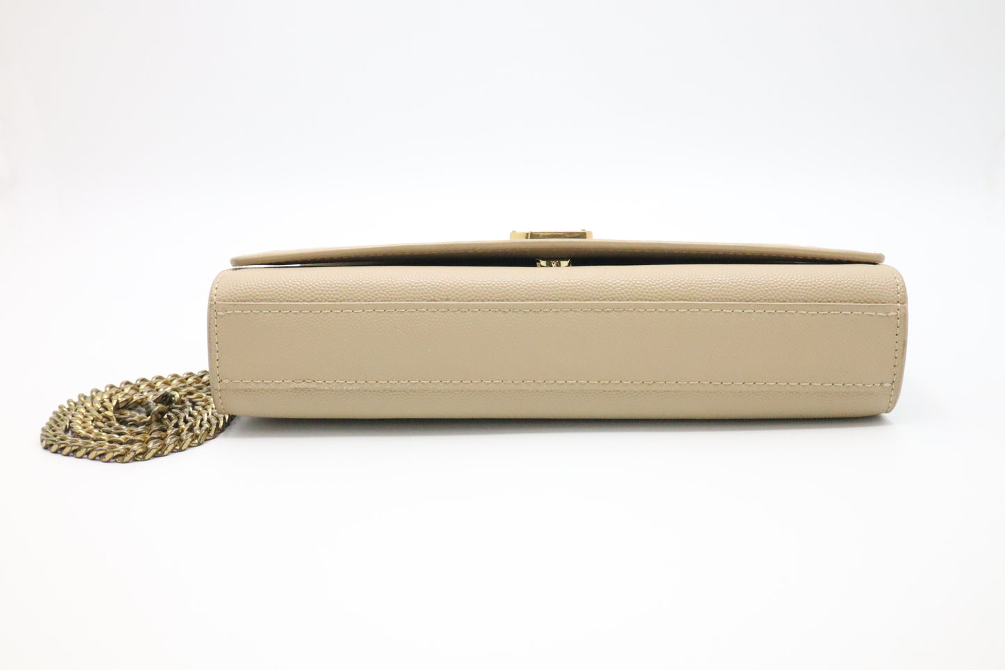 YSL Saint Laurent Medium Kate in Beige Grain de Poudre Leather