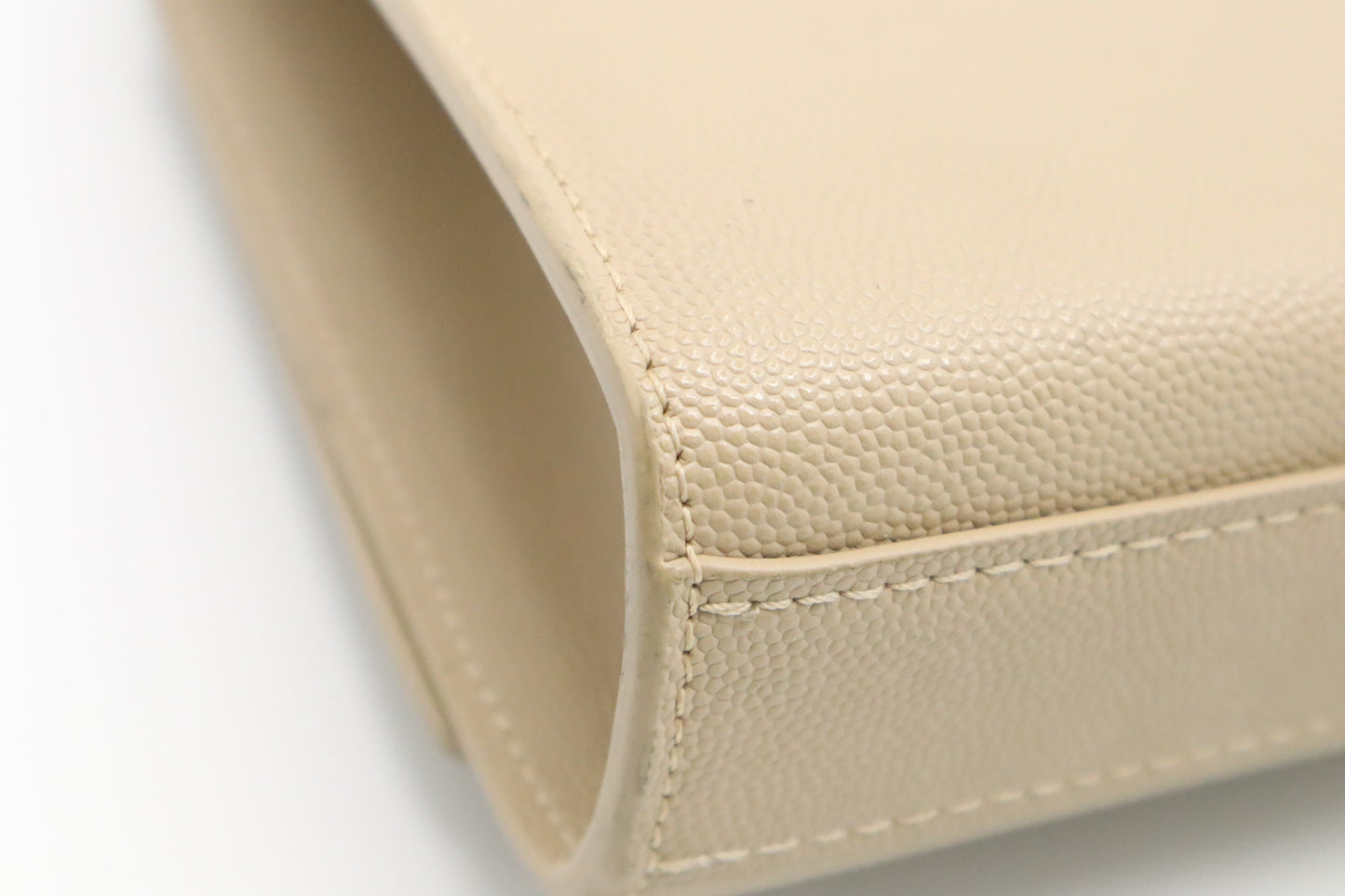 YSL Saint Laurent Medium Kate in Beige Grain de Poudre Leather