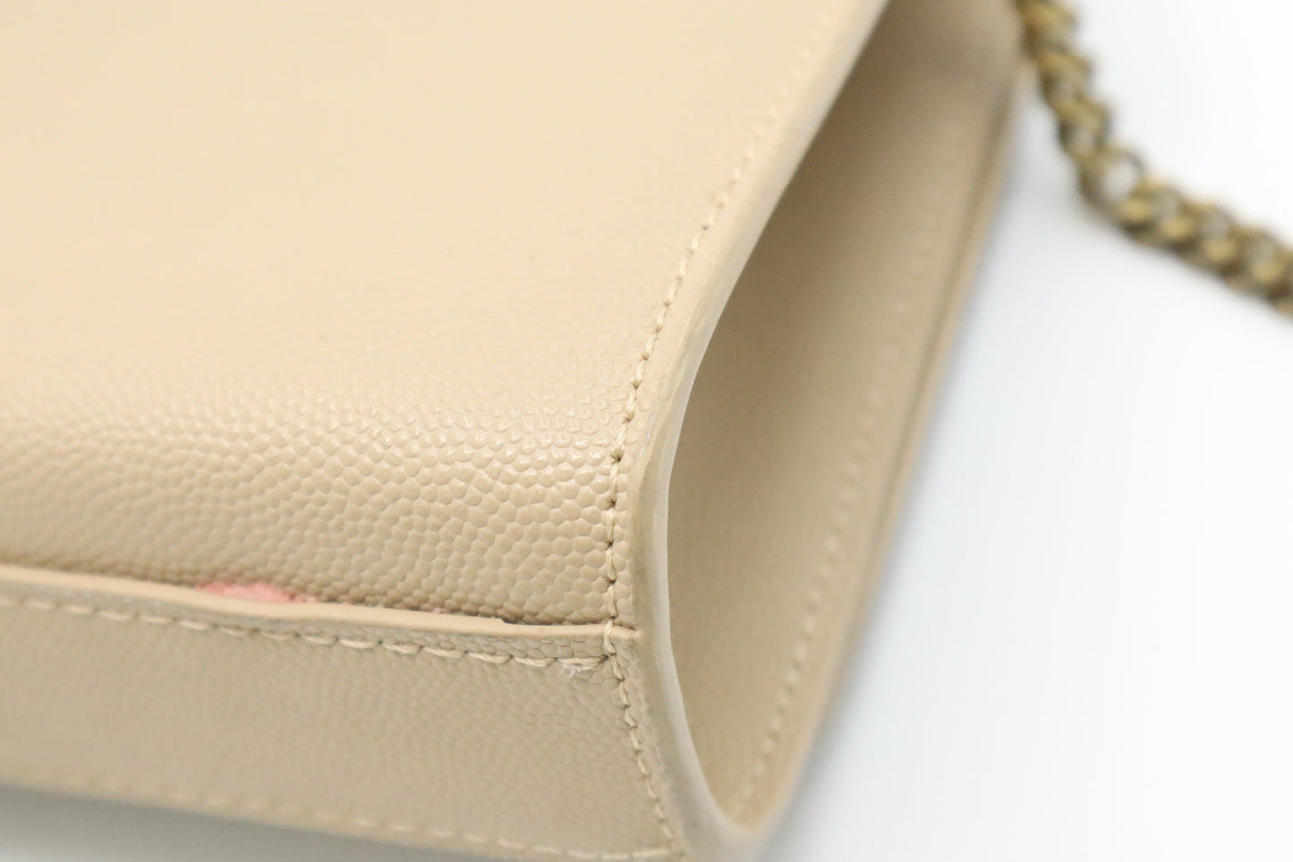 YSL Saint Laurent Medium Kate in Beige Grain de Poudre Leather