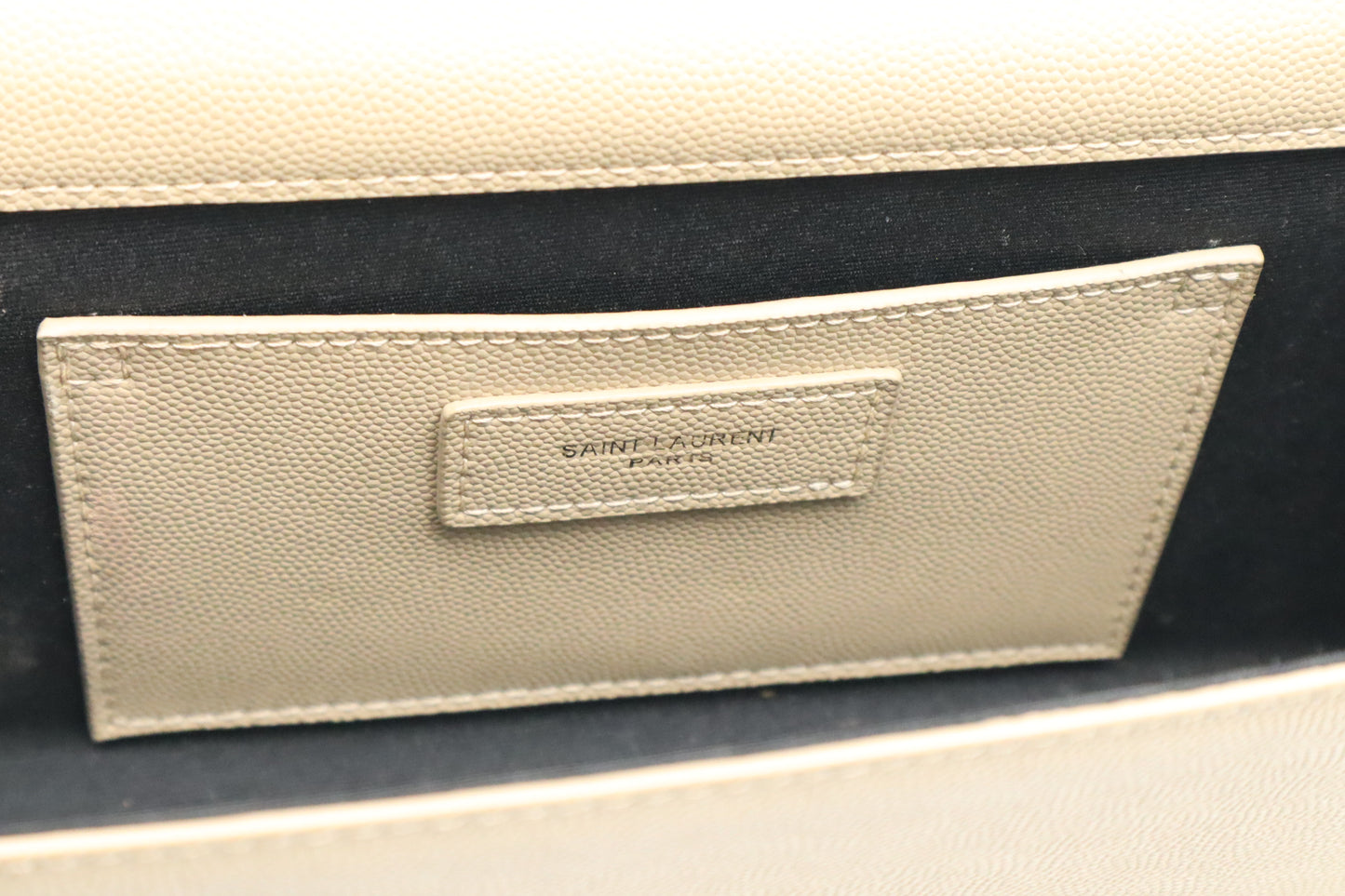 YSL Saint Laurent Medium Kate in Beige Grain de Poudre Leather