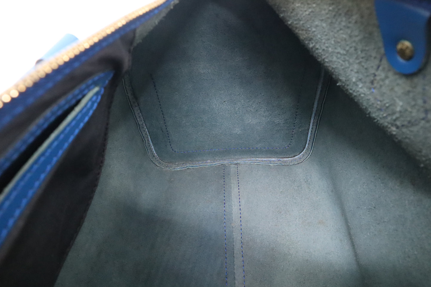 Louis Vuitton Speedy 35 in Blue Epi Leather