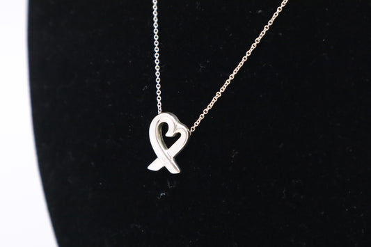 Tiffany & Co. Loving Heart Necklace in Sterling Silver