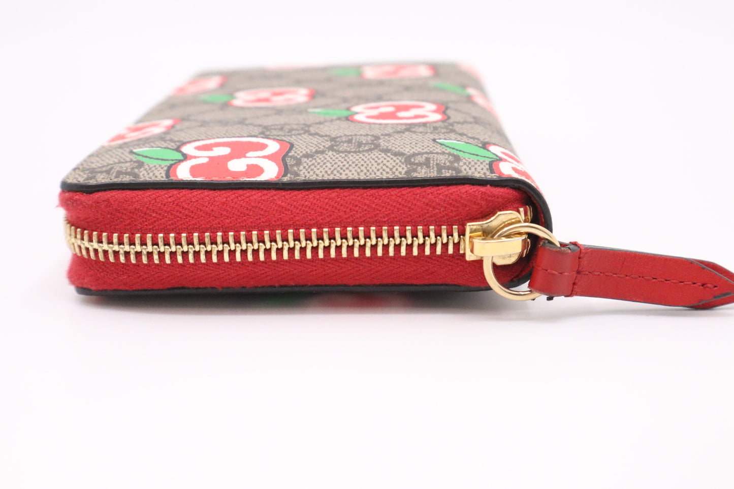 Gucci Long Wallet in GG Supreme Apples Canvas