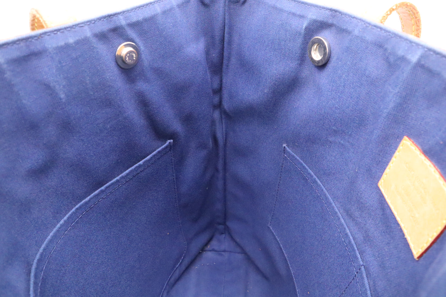 Louis Vuitton Cabas V Line in Monogram and Blue Canvas