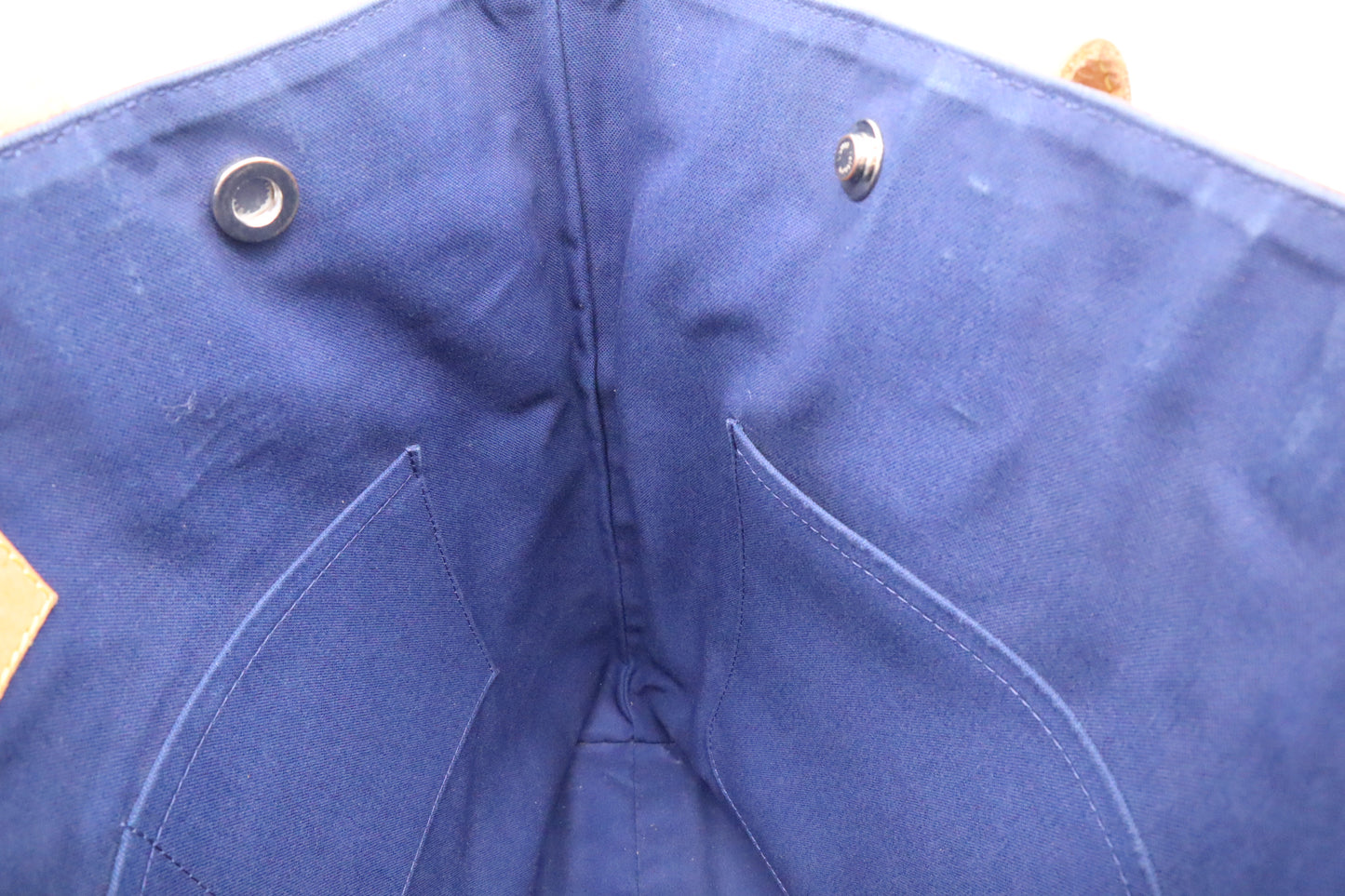 Louis Vuitton Cabas V Line in Monogram and Blue Canvas