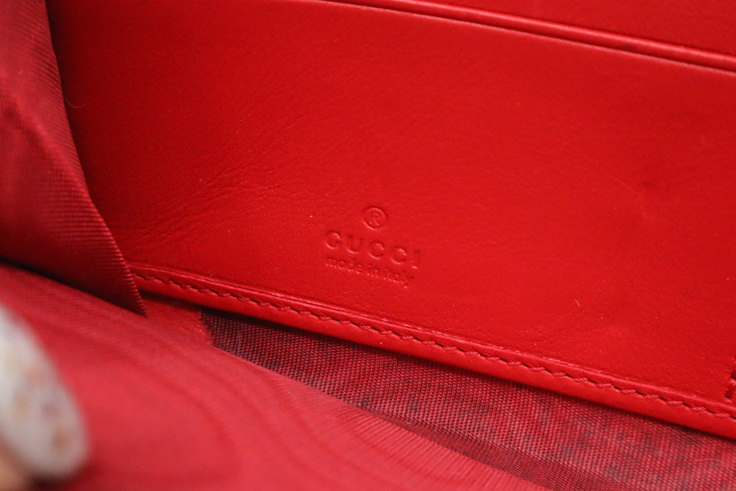 Gucci Long Wallet in GG Supreme Apples Canvas