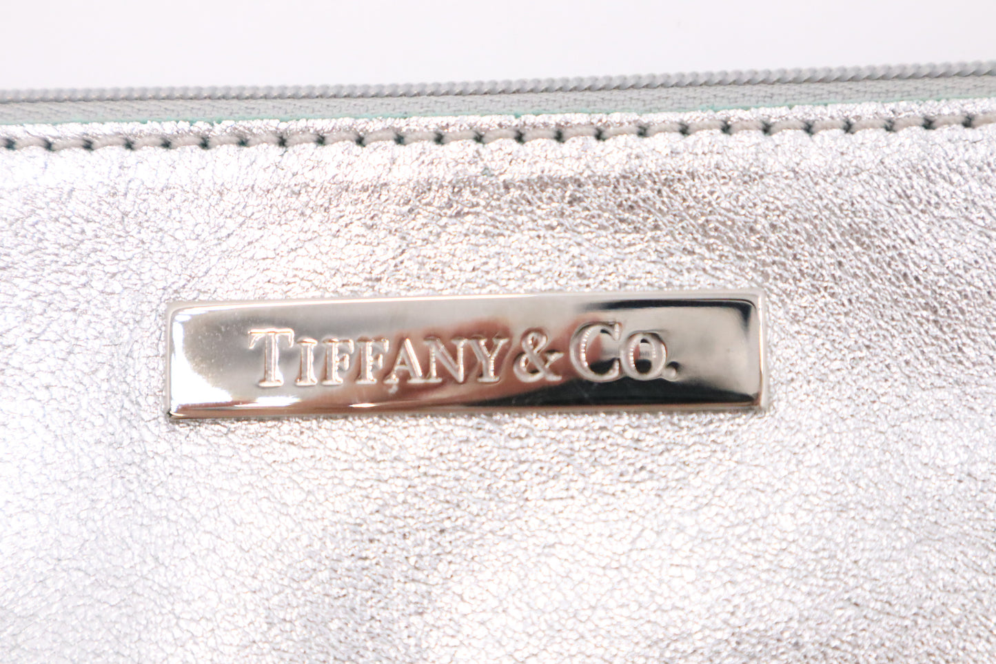 Tiffany & Co. Small Tote in Silver & Blue Leather