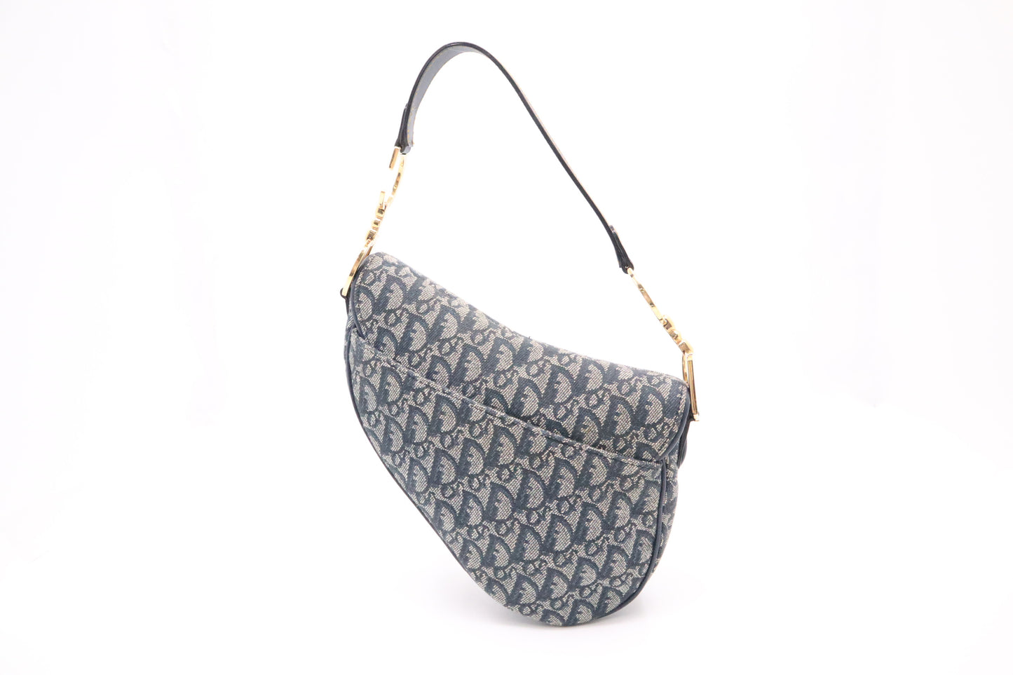 Dior Saddle in Blue Dior Oblique Jacquard