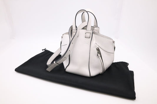 Loewe Small Hammock in White Leather
