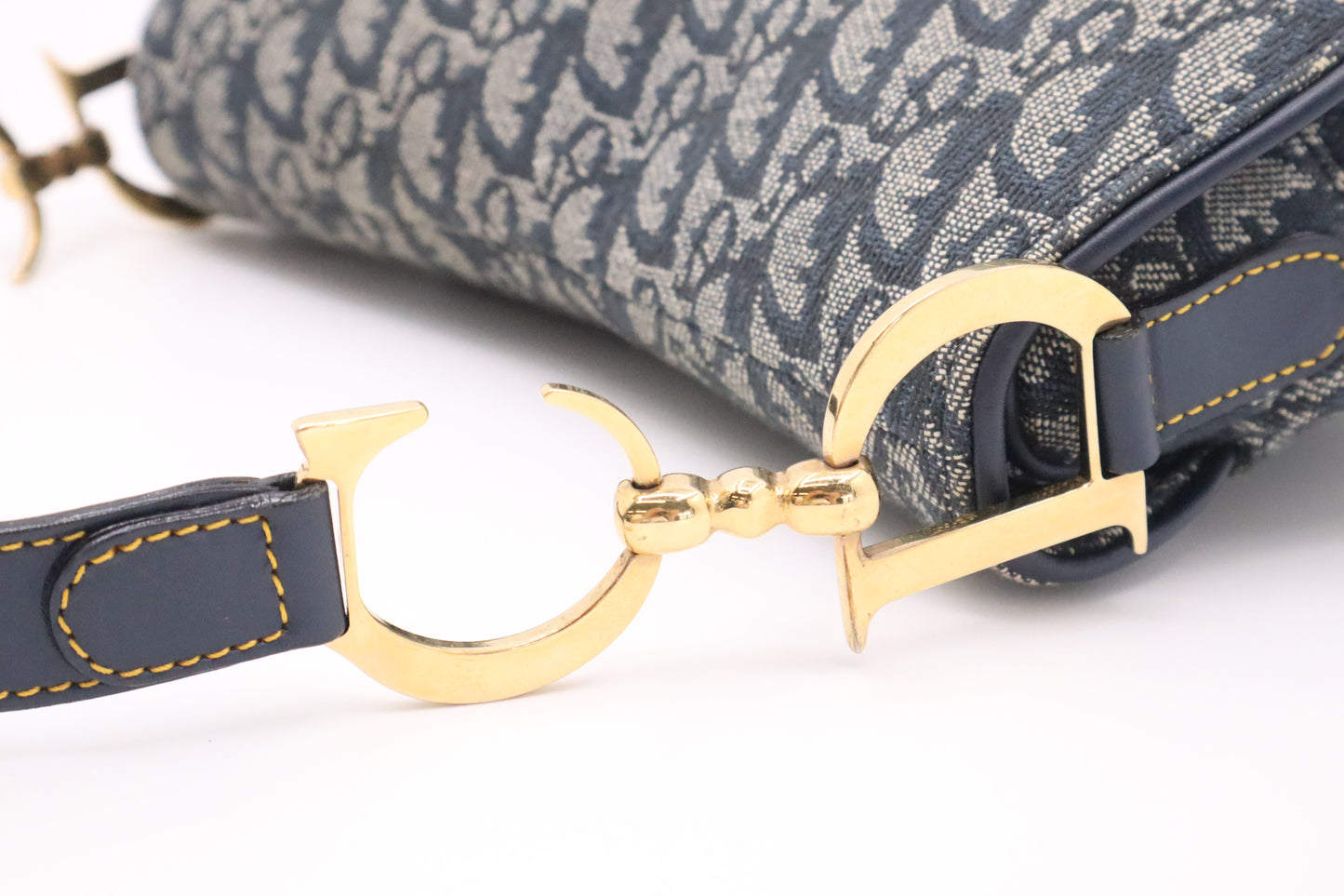 Dior Saddle in Blue Dior Oblique Jacquard