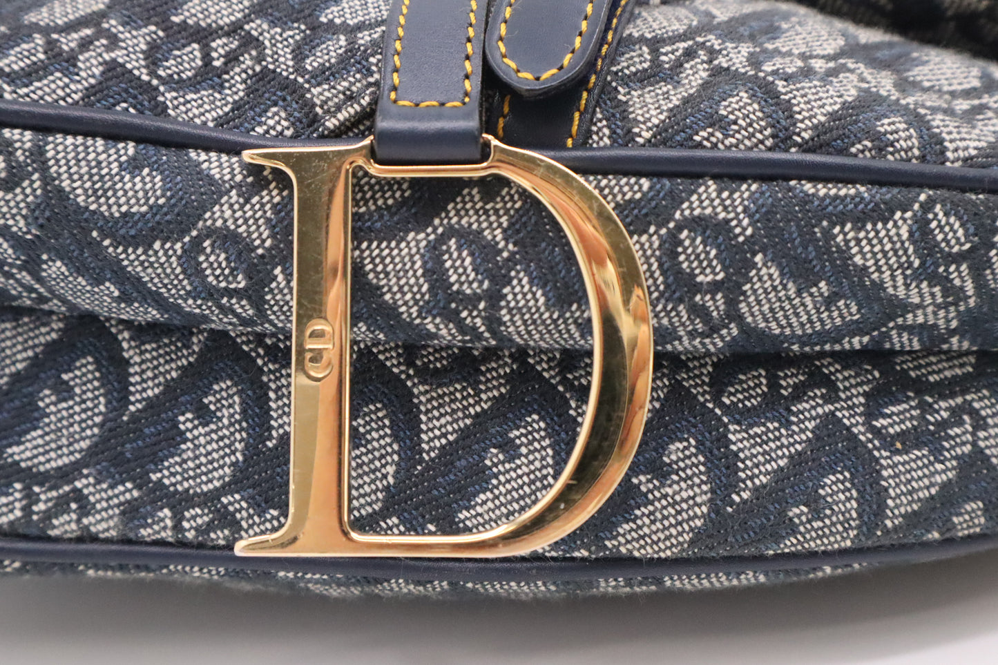 Dior Saddle in Blue Dior Oblique Jacquard
