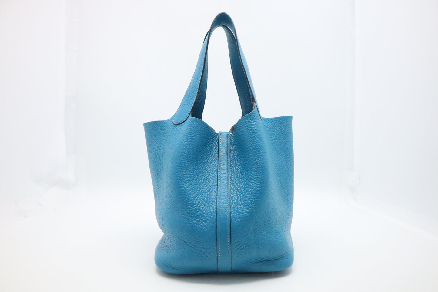 Hermes Picotin 22 in Blue Clemence Leather