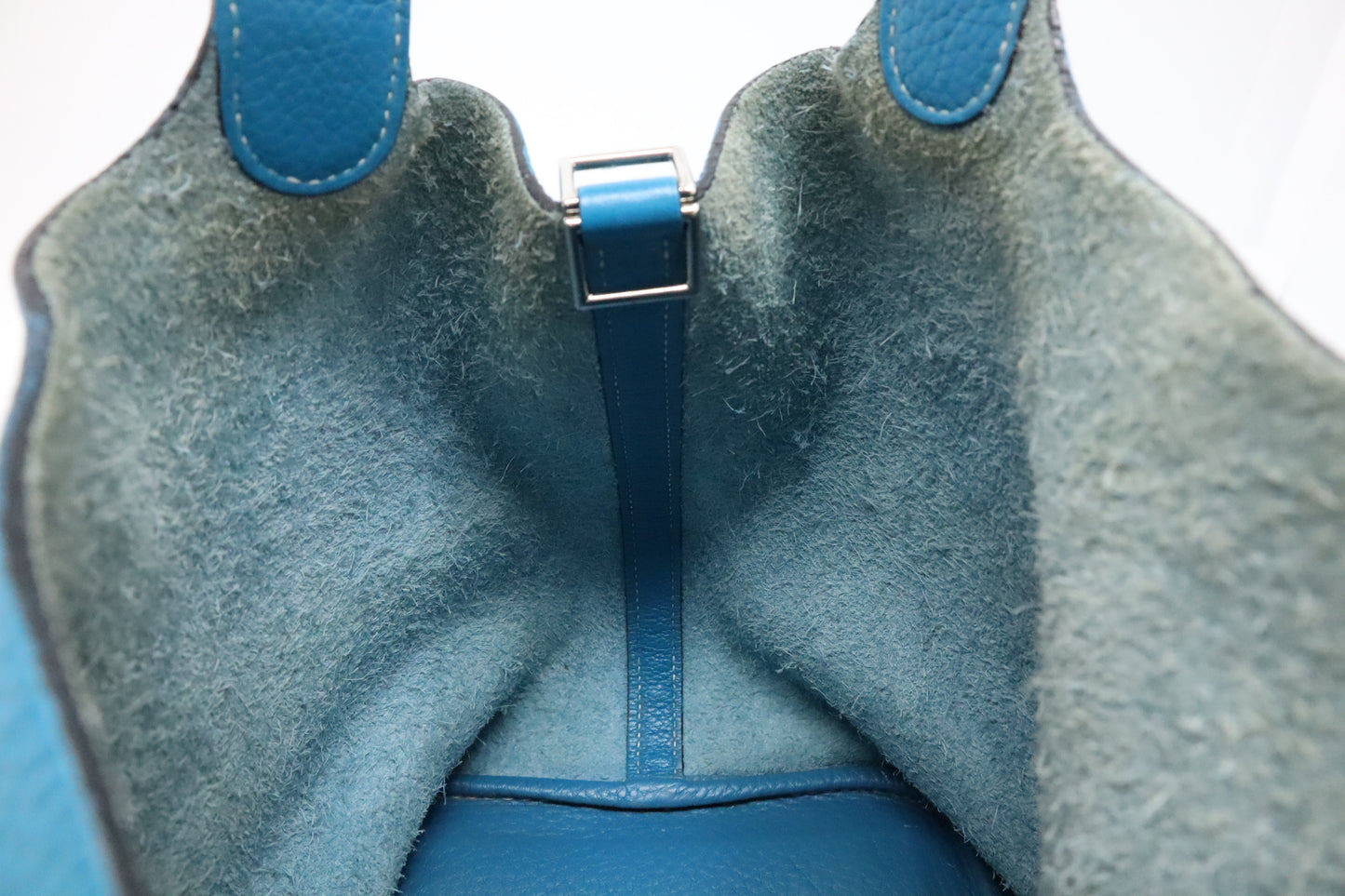 Hermes Picotin 22 in Blue Clemence Leather