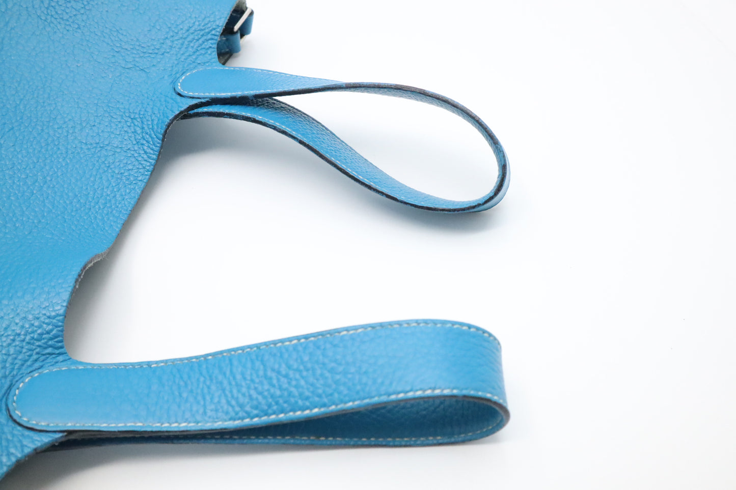 Hermes Picotin 22 in Blue Clemence Leather