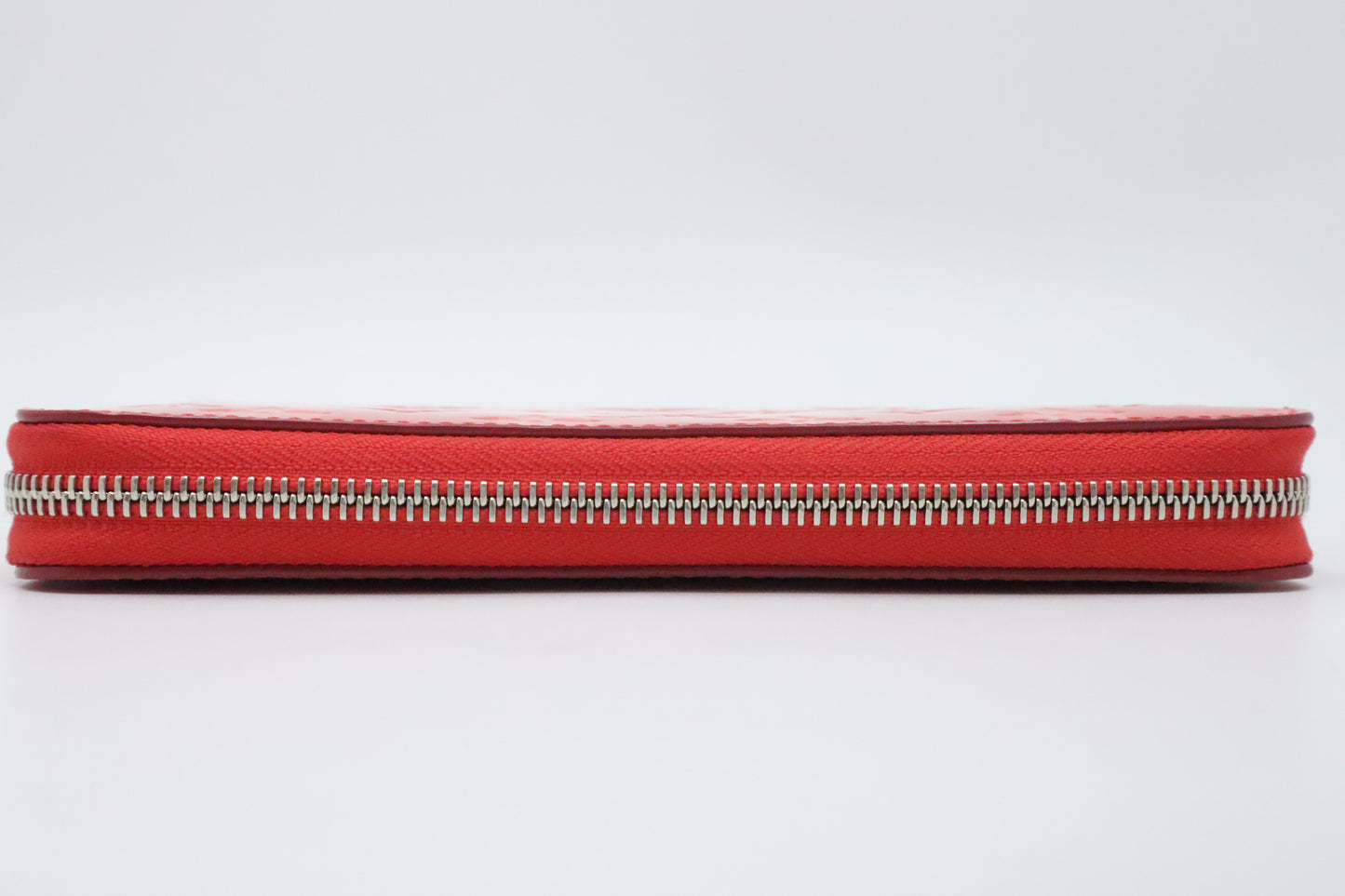 Louis Vuitton Long Zippy Wallet in Poppy Rayures Vernis Leather