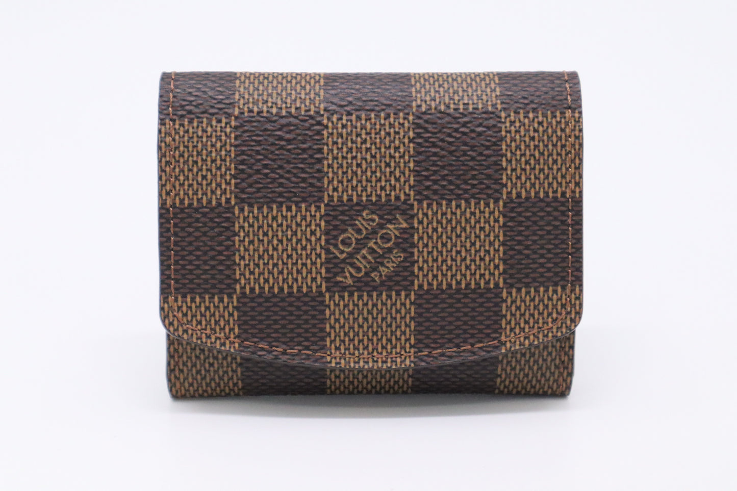 Louis Vuitton Cuff Links Case in Damier Ebene Canvas