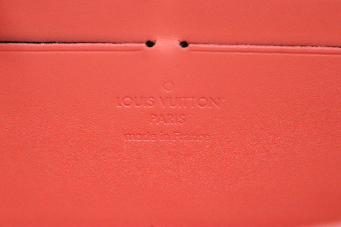 Louis Vuitton Long Zippy Wallet in Poppy Rayures Vernis Leather
