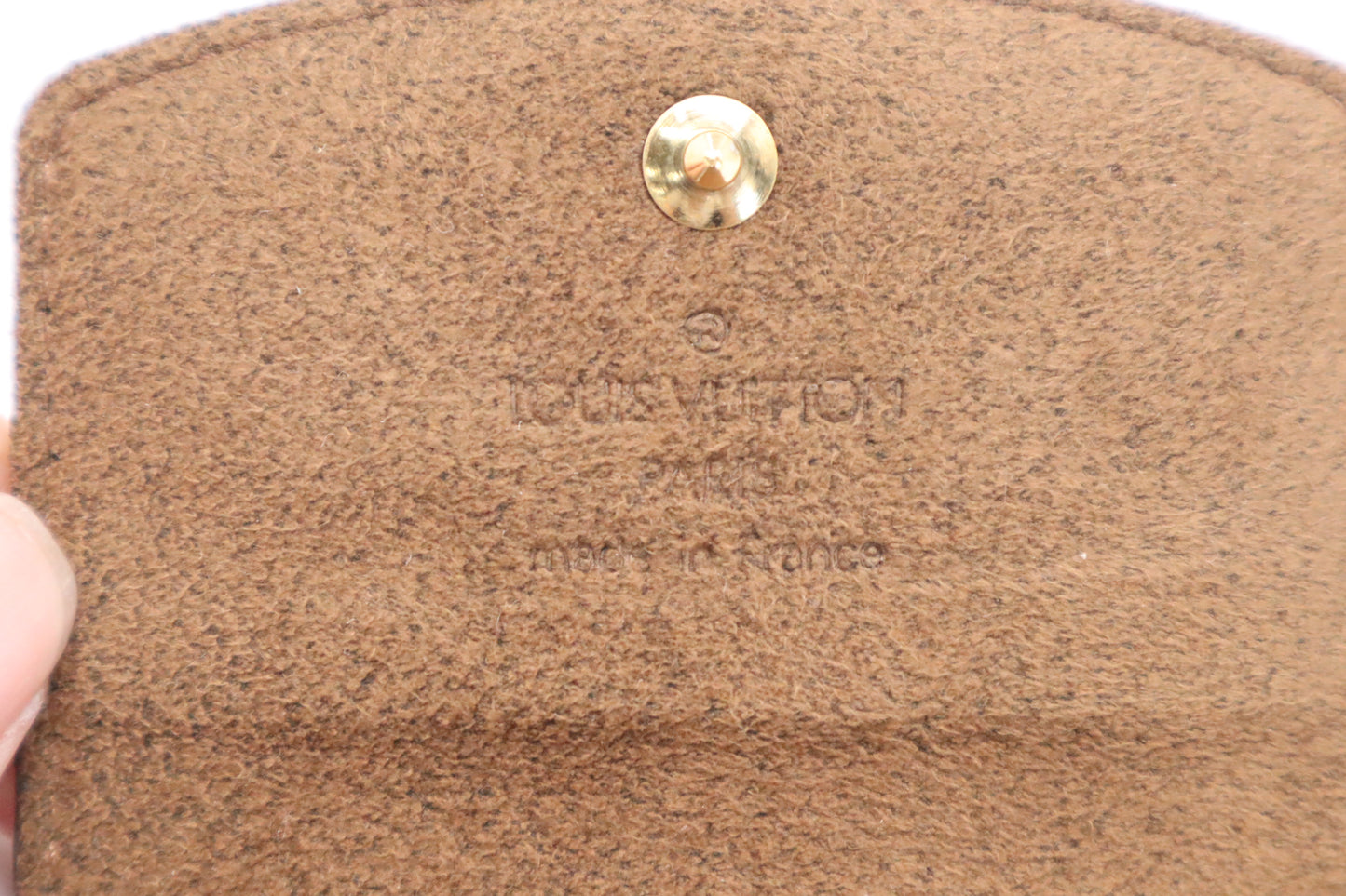 Louis Vuitton Cuff Links Case in Damier Ebene Canvas