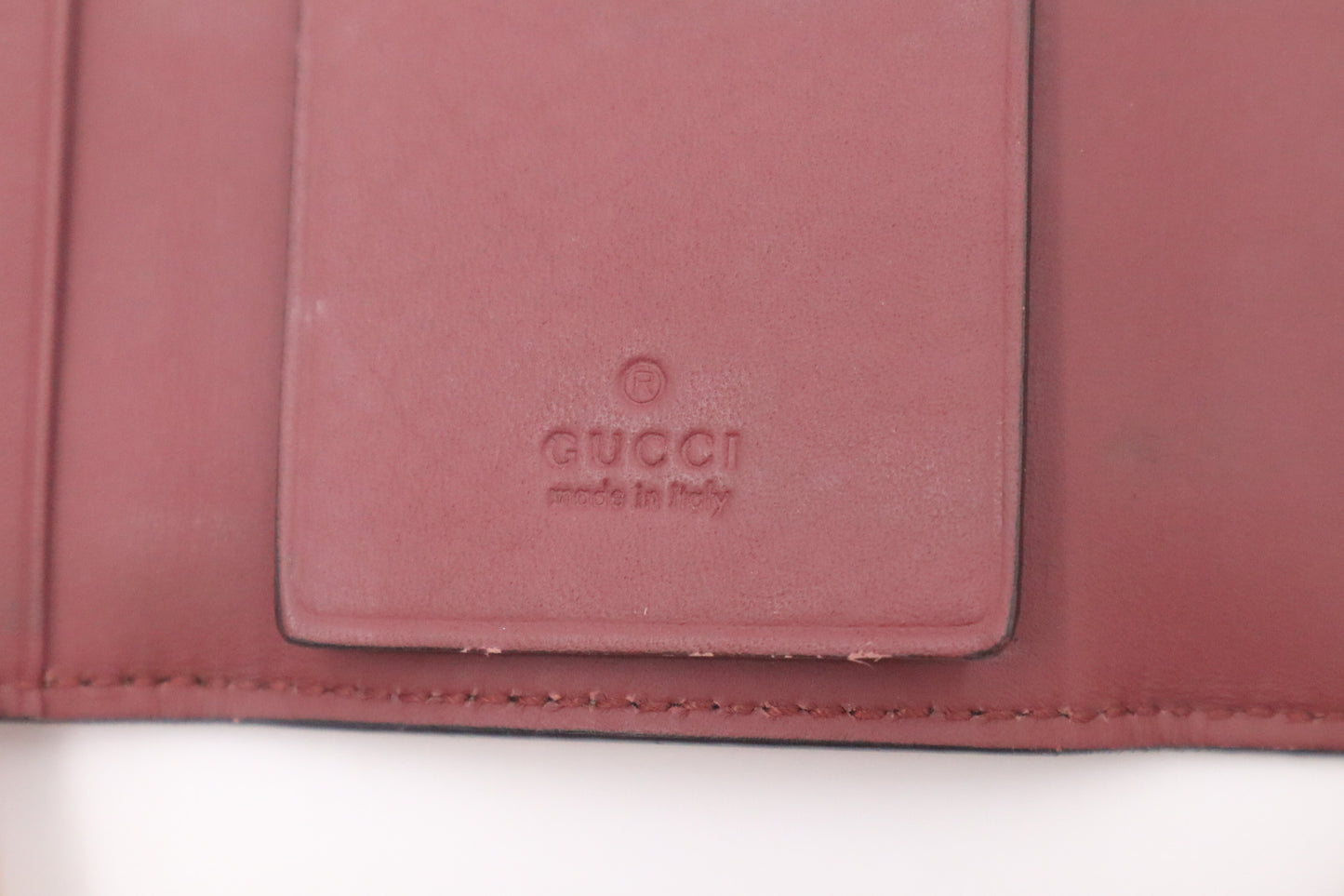 Gucci Key Case in Pink Blooms GG Canvas