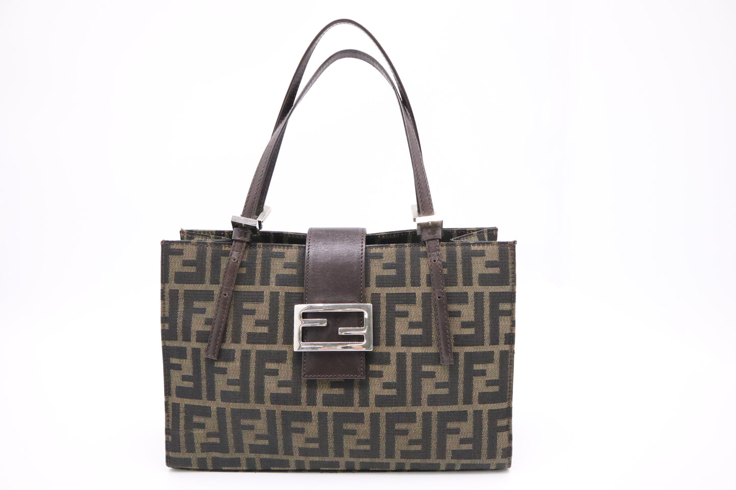 Fendi Shoulder Bag in Zucca Canvas