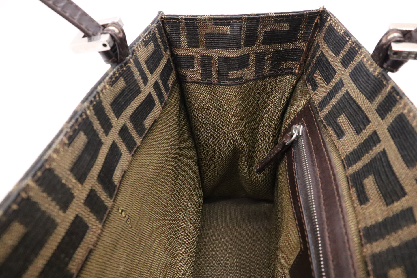 Fendi Shoulder Bag in Zucca Canvas