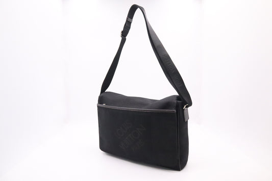 Louis Vuitton Terre Messenger Bag in Black Damier Geant Canvas