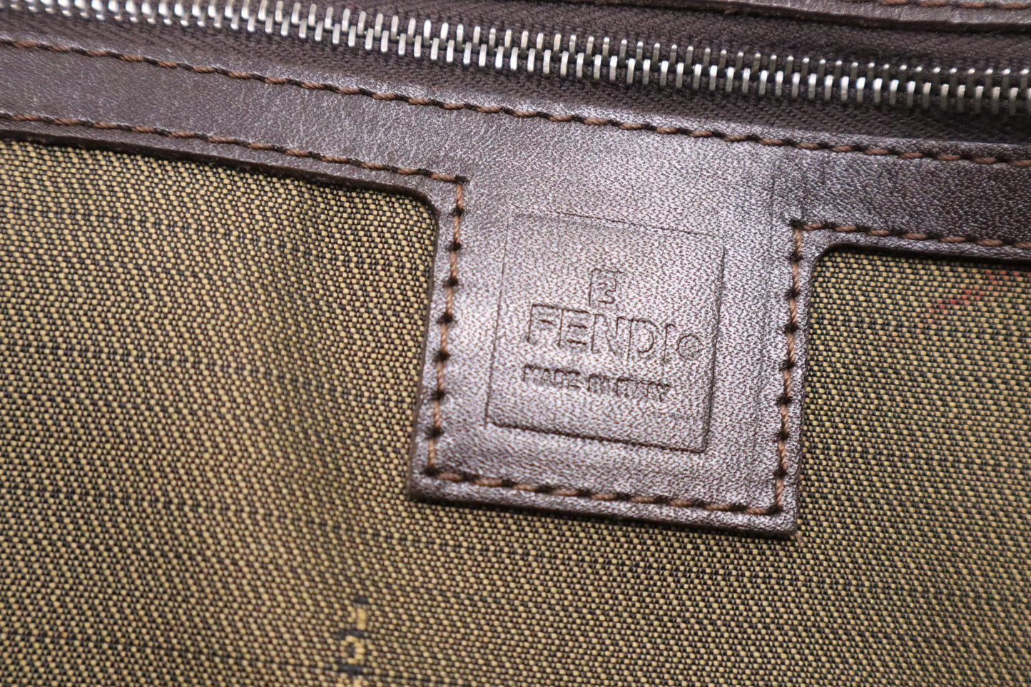 Fendi Shoulder Bag in Zucca Canvas
