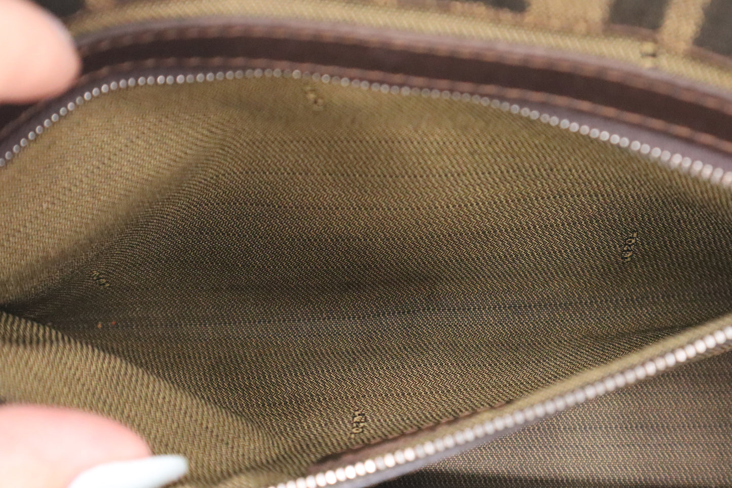 Fendi Shoulder Bag in Zucca Canvas