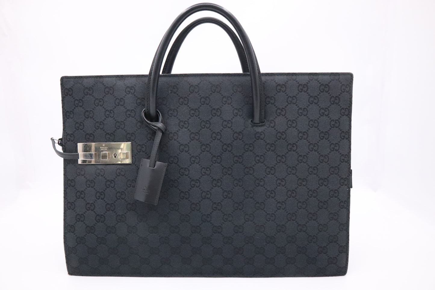 Gucci Business Bag in Black GG Canvas