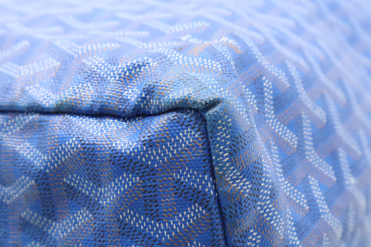 Goyard Saint Louis PM in Blue Goyardine Canvas