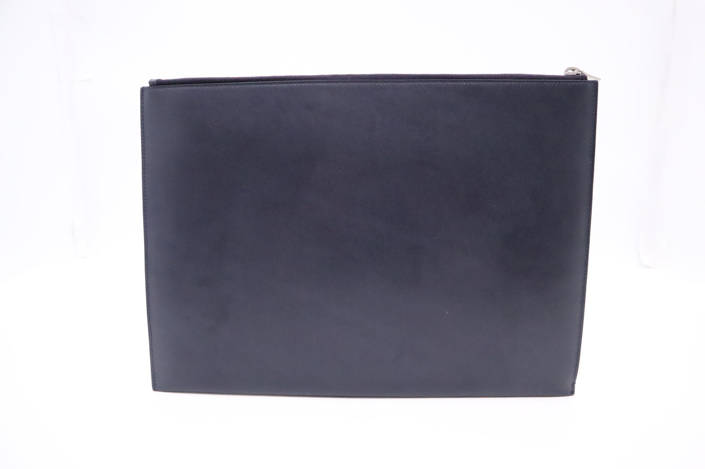 YSL Saint Laurent Clutch in Navy Blue Leather