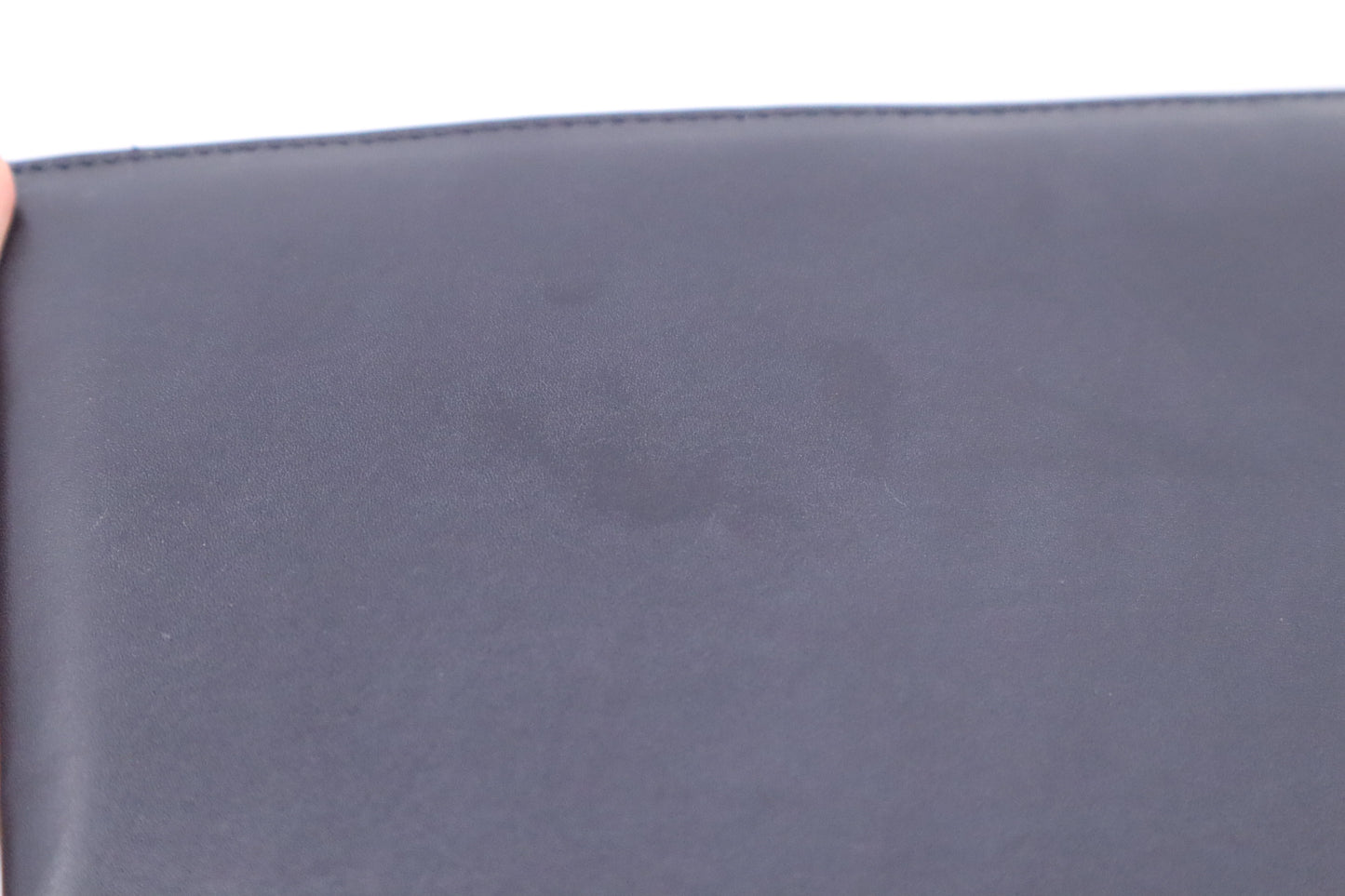 YSL Saint Laurent Clutch in Navy Blue Leather