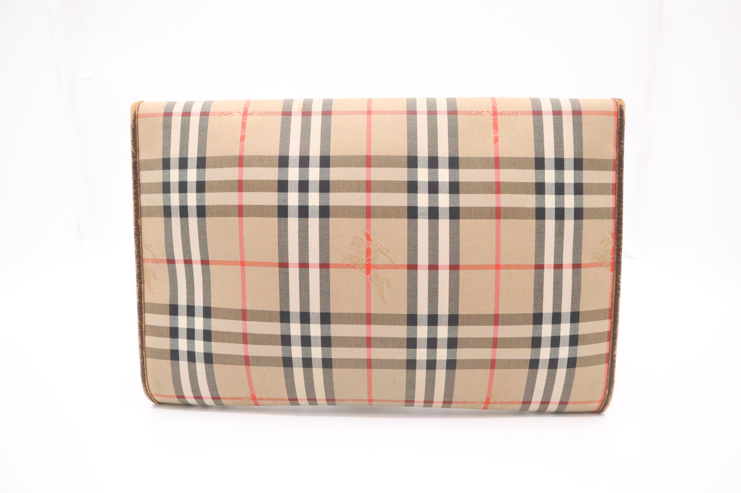 Burberry Clutch in House Check Canvas