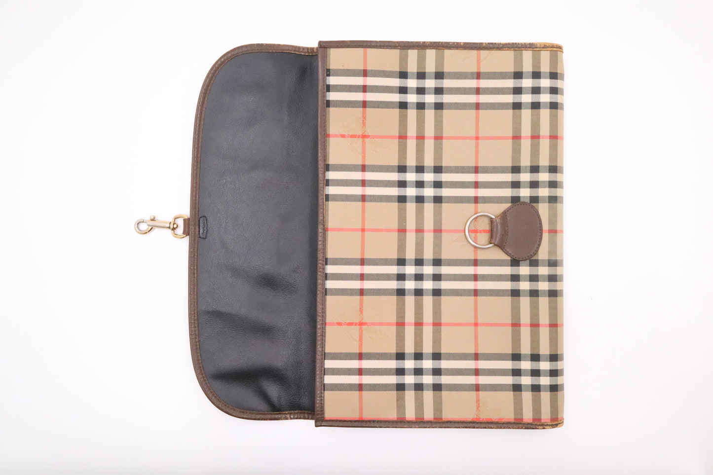 Burberry Clutch in House Check Canvas
