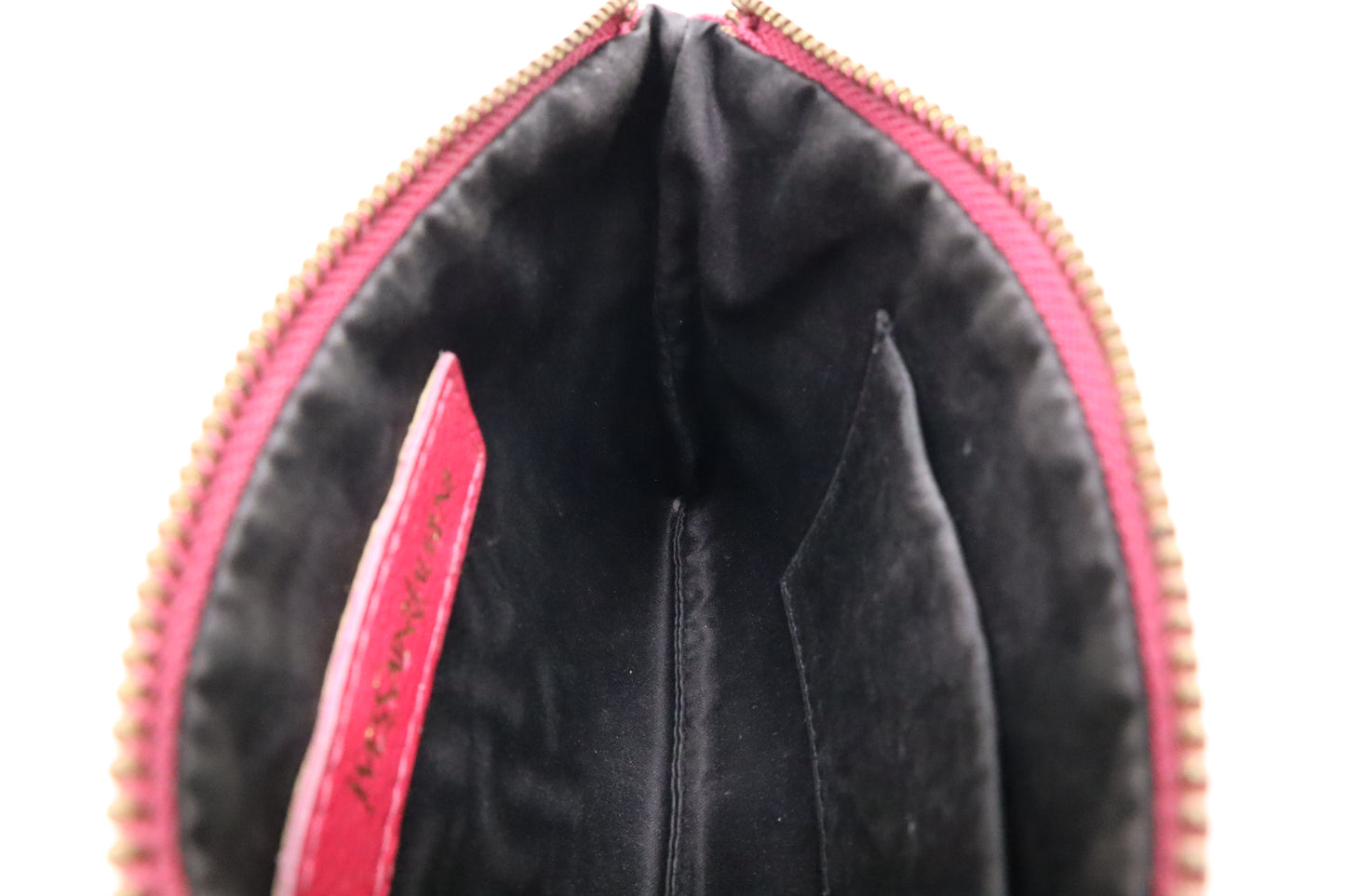 YSL Saint Laurent Pink Pouch in Pink Leather