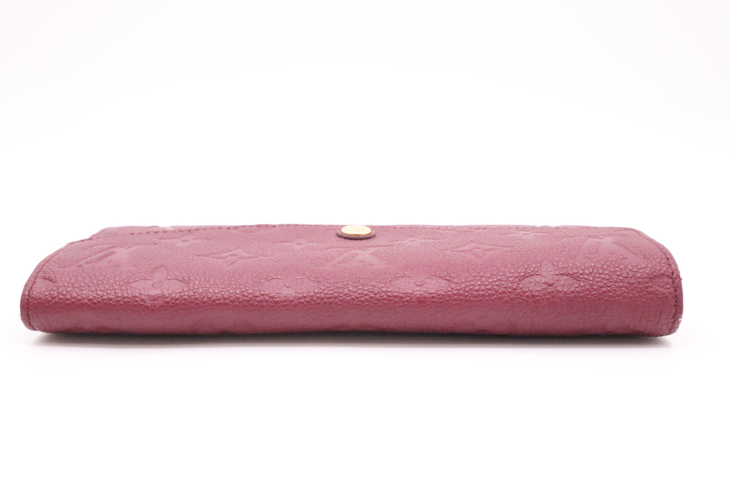 Louis Vuitton Sarah Wallet in Aurore Empreinte Leather