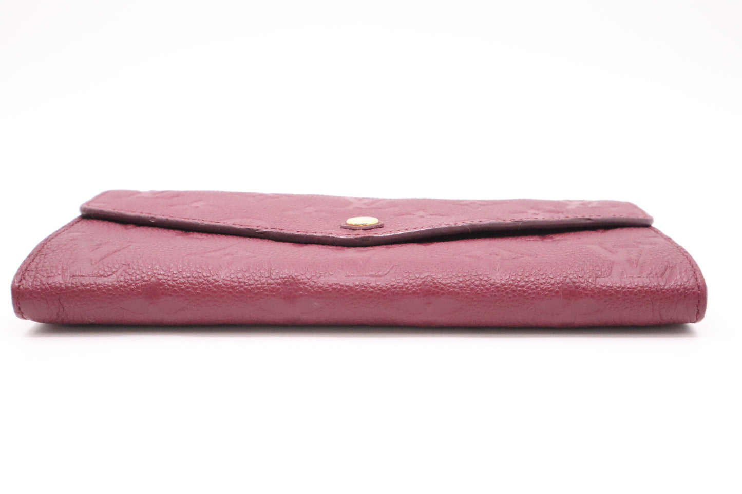 Louis Vuitton Sarah Wallet in Aurore Empreinte Leather