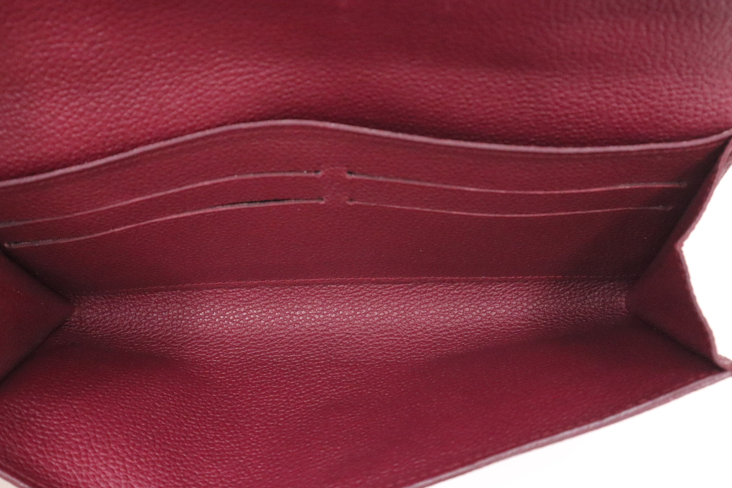 Louis Vuitton Sarah Wallet in Aurore Empreinte Leather