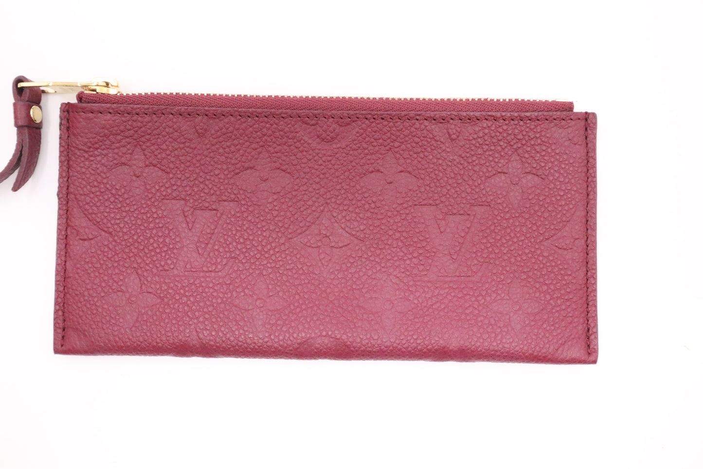 Louis Vuitton Sarah Wallet in Aurore Empreinte Leather