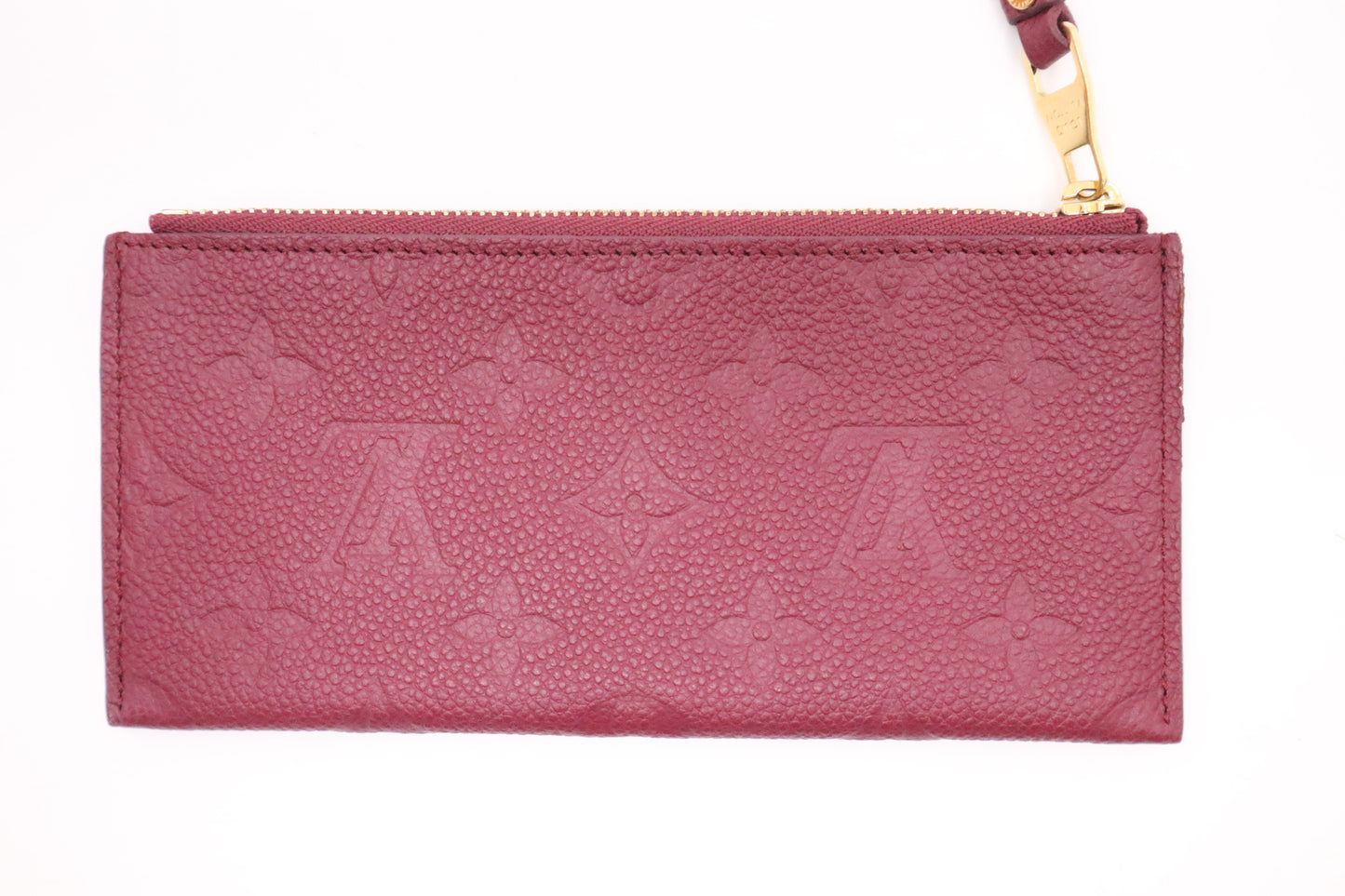 Louis Vuitton Sarah Wallet in Aurore Empreinte Leather