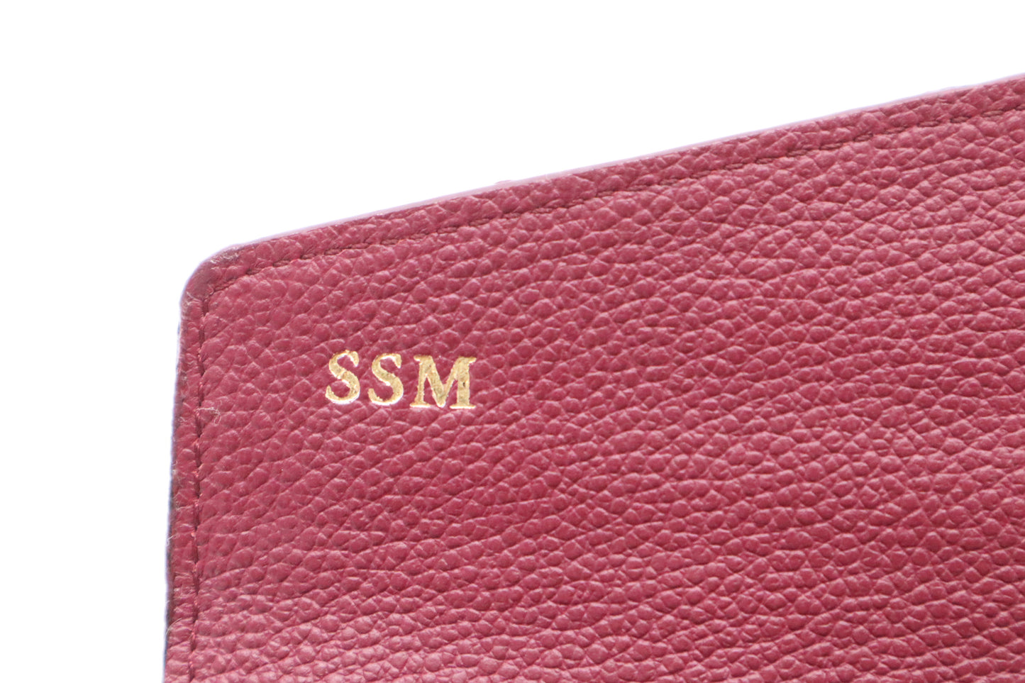 Louis Vuitton Sarah Wallet in Aurore Empreinte Leather