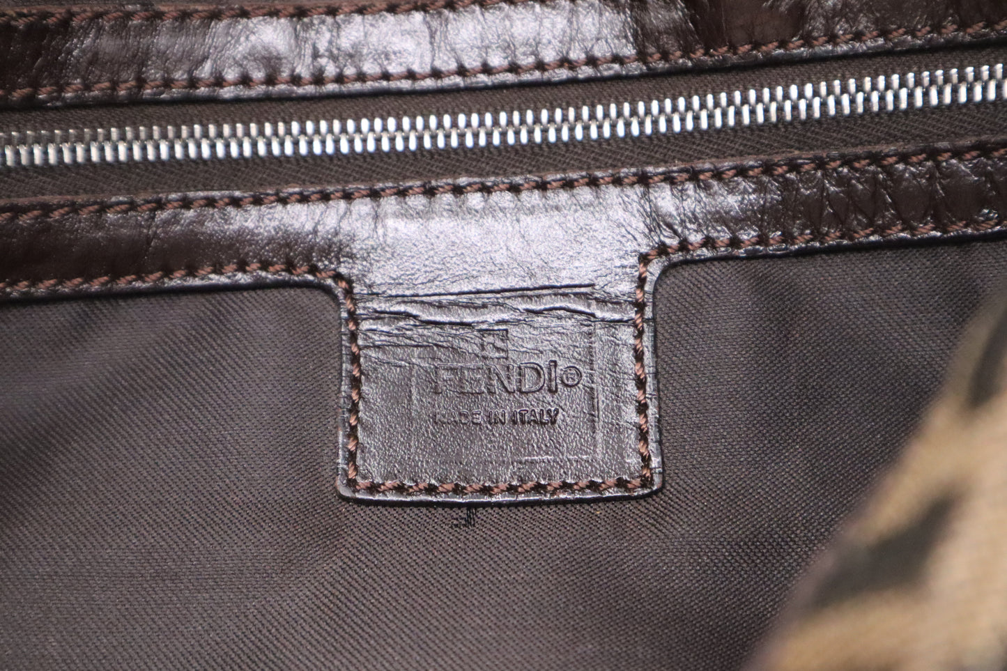 Fendi Baguette in Zucca Canvas