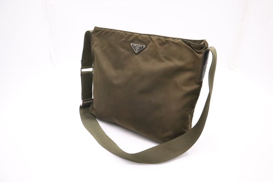 Prada Shoulder Bag in Green Nylon