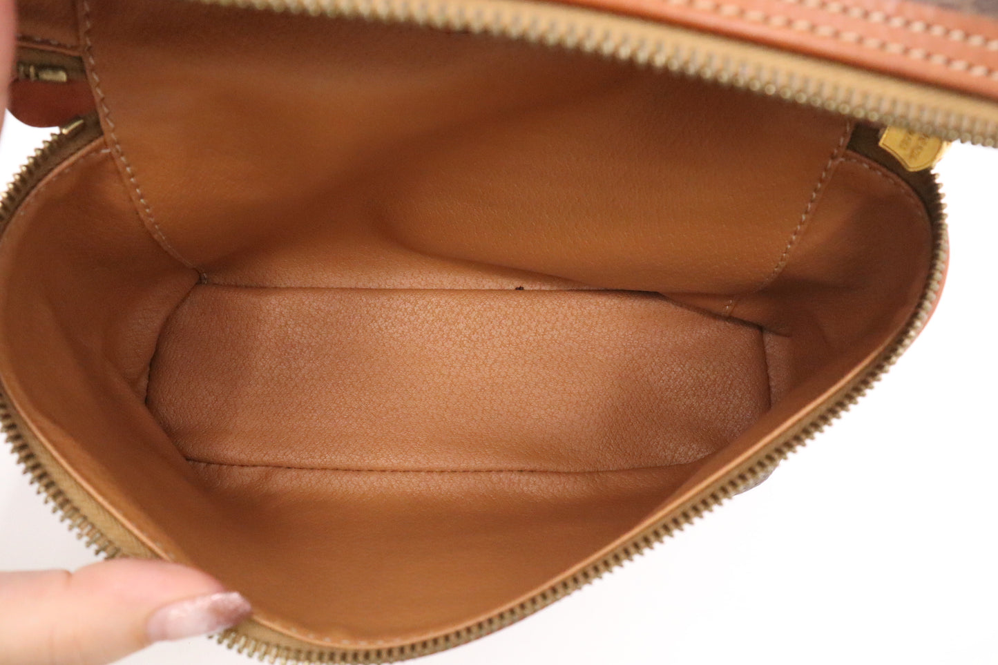 Celine Mini Vanity in Brown Macadam Canvas