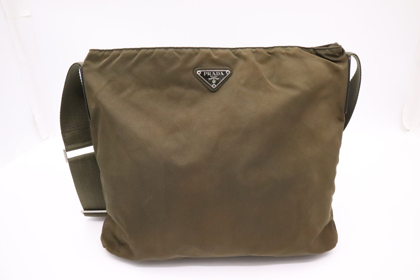 Prada Shoulder Bag in Green Nylon