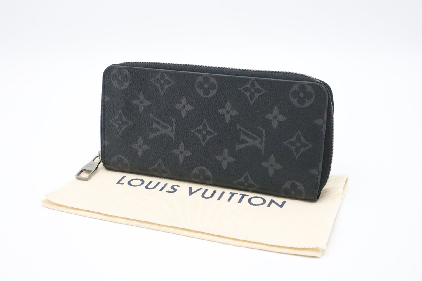 Louis Vuitton Long Zippy Wallet in Eclipse Monogram Canvas